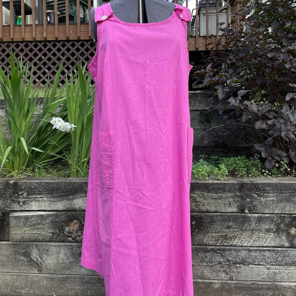 Blair Pink Large Midi Dress w/ Pockets